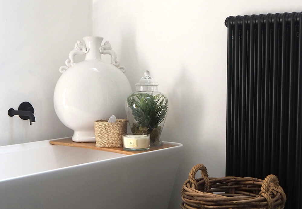 Wirral Bathrooms | Decoration on a bath in a modern bathroom