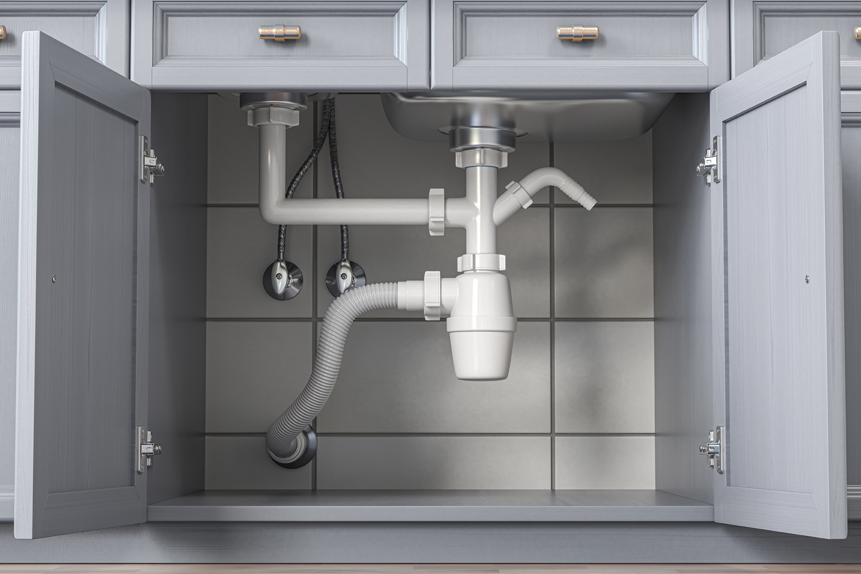 Wirral Bathrooms | Plumbing under the sink